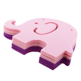 Maxbell 10 Pieces Bunting Garland Bunny Bear Hanging Banner Pink Purple Elephant