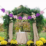 Maxbell 10 Pieces Bunting Garland Bunny Bear Hanging Banner Pink Purple Elephant
