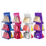 Maxbell Perspective 6-layers Hanging Bag Organizer Handbag Storage Holder Purple