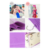 Maxbell Perspective 6-layers Hanging Bag Organizer Handbag Storage Holder Purple