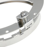 Maxbell 7 Inch Motorcycle Round Headlight Mounting Ring Bracket for Harley - Silver