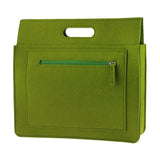 Maxbell Woolen Felt Sleeve Case Cover Hand Bag Pouch for Tablet 11" Green