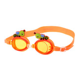 Maxbell Adjustable Kids Anti-Fog Silicone Swimming Goggles Glass Eyewear Orange