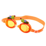 Maxbell Adjustable Kids Anti-Fog Silicone Swimming Goggles Glass Eyewear Orange