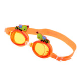 Maxbell Adjustable Kids Anti-Fog Silicone Swimming Goggles Glass Eyewear Orange