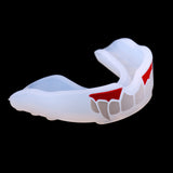 Maxbell Adult Fang Mouth Guard Gum Shield Boxing Football Teeth Protector White