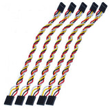 Maxbell 5pcs PVC 4-Pin Dupont Cable Jumper Wire for Arduino Breadboard