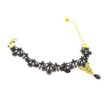 Maxbell Vintage Retro Style Women's Black Lace Floral Anklets Ankle Foot Bracelet