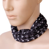 Maxbell Multifunctional Headwear Wrap Scarf Face Mask w/ Skull Pattern