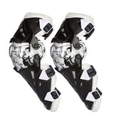 Maxbell Windproof Knee Shin Armor Protective Guard for Motorcycle Motocross White