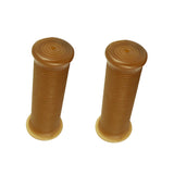 Maxbell Motorcycle Vintage Thread Grip Handle Cover for Harley Honda Light Brown