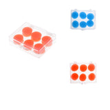 Maxbell 6 Pieces Waterproof Soft Silicone Swimming Bathing Ear Plugs Earplugs Orange