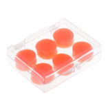 Maxbell 6 Pieces Waterproof Soft Silicone Swimming Bathing Ear Plugs Earplugs Orange