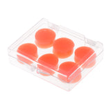 Maxbell 6 Pieces Waterproof Soft Silicone Swimming Bathing Ear Plugs Earplugs Orange