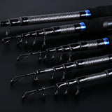 Maxbell Carbon Fiber Ultralight Super Hard Telescopic Fishing Rod Saltwater 2.7m