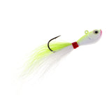 Maxbell Carp Head Bait Bucktail Jigs Jigging Lure Saltwater Fishing Lures Yellow White