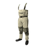 Maxbell Outdoor Fishing Wader with Stocking Foot Waterproof Chest Wader  L