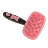 Maxbell Pet Dog Cat Grooming Slicker Brush Comb Tool Rotatable Massage Comb Pink