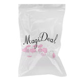 Maxbell 12 Piece Resin Heart-shaped Shower Curtain Hook Hanger Holder Rose Red