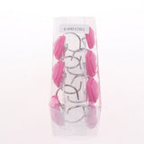 Maxbell 12 Piece Resin Heart-shaped Shower Curtain Hook Hanger Holder Rose Red
