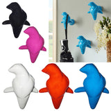 Maxbell Bird Shape Clothes Hat Hanger Hooks Dressing Room Bathroom Wall Decor Red