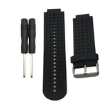 Maxbell Silicone Bands Universal For Garmin Forerunner 220 230 235 620 630 Black