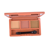 Maxbell 3 Colors Long-lasting Natural Shimmer Matte Eyeshadow Makeup Powder Palette #D