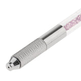 Maxbell Crystal Acrylic Manual Tattoo Pen Microblading Permanent Eyebrow Tool Purple