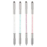 Maxbell Crystal Acrylic Manual Tattoo Pen Microblading Permanent Eyebrow Tool Purple