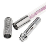 Maxbell Crystal Acrylic Manual Tattoo Pen Microblading Permanent Eyebrow Tool Purple