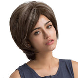 Maxbell Fashion Fluffy Women Short Straight Light Blond Full Hair Wig Heat Resistant