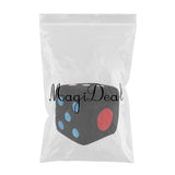 Maxbell Plush Dice Stuffed Toy Dice Pillow Hang Car Dice Sofa Decoration Black