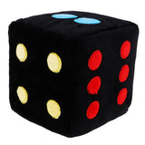 Maxbell Plush Dice Stuffed Toy Dice Pillow Hang Car Dice Sofa Decoration Black