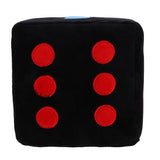 Maxbell Plush Dice Stuffed Toy Dice Pillow Hang Car Dice Sofa Decoration Black