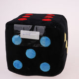 Maxbell Plush Dice Stuffed Toy Dice Pillow Hang Car Dice Sofa Decoration Black