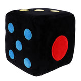 Maxbell Plush Dice Stuffed Toy Dice Pillow Hang Car Dice Sofa Decoration Black