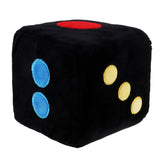 Maxbell Plush Dice Stuffed Toy Dice Pillow Hang Car Dice Sofa Decoration Black