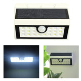 Maxbell LED Solar Powered Motion Sensor Light Outdoor Garden Wall Light White 20LED