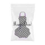 Maxbell Adjustable Apron Home Shop Kitchen Cooking Women Ladies Aprons Purple Edge