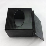 Maxbell Wooden Tissue Paper Storage Box Car Napkin Case Cover Holder Black Square