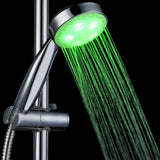 Maxbell 22cm LED Shower Head Handheld Bathroom Waterfall Rain Sprayer Light 3-Color
