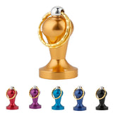 Maxbell 28mm Stainless Steel Coffee Tamper Keyring Keychain Coffee Press Yellow