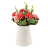 Maxbell 1 Bunch Artificial Hydrangea 5-Head Silk Flowers Wedding Decor Dark Pink
