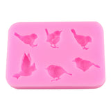 Maxbell 3D Silicone Cake Mold Mould Fondant Baking Sugarcraft Decorating Six Bird