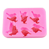 Maxbell 3D Silicone Cake Mold Mould Fondant Baking Sugarcraft Decorating Six Bird