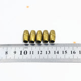 Maxbell 5pcs Round Alloy Magnetic Clasps for DIY Bracelet Necklace Making Gold