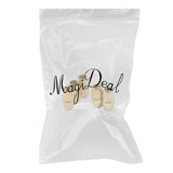 Maxbell 5pcs Round Alloy Magnetic Clasps for DIY Bracelet Necklace Making Gold