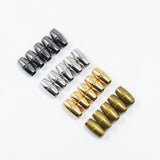 Maxbell 5pcs Round Alloy Magnetic Clasps for DIY Bracelet Necklace Making Gold
