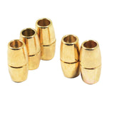 Maxbell 5pcs Round Alloy Magnetic Clasps for DIY Bracelet Necklace Making Gold