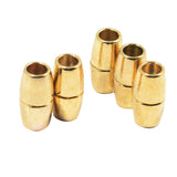 Maxbell 5pcs Round Alloy Magnetic Clasps for DIY Bracelet Necklace Making Gold